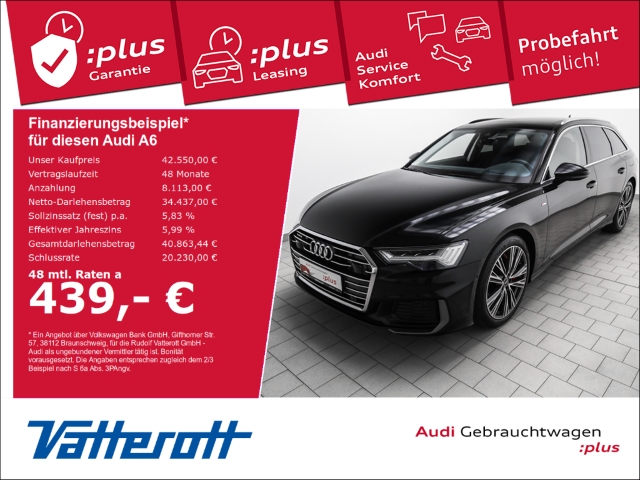 Audi - A6 Avant 55 TFSI e S line Sport Pano AHK HuD_1