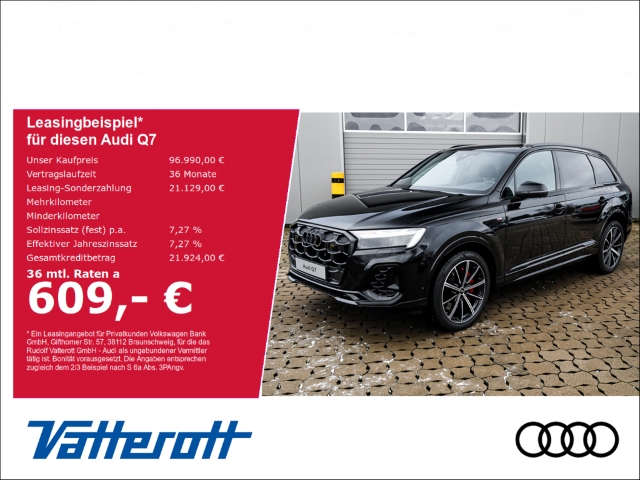 Audi - Q7 55 TFSIe quattro S line business Laser ACC Navi Leder_1
