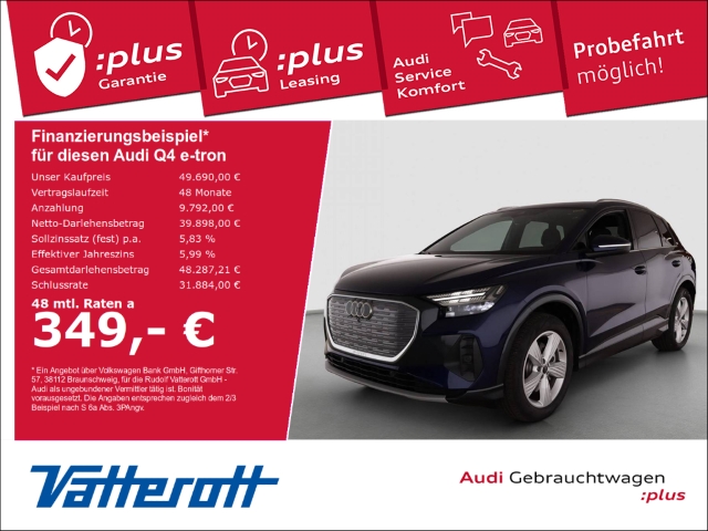 Audi - Q4 e-tron 55 quattro Leder Navi AHK HUD Pano_1