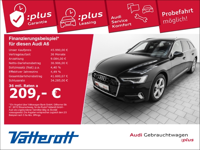 Audi - A6 Avant 40 TDI quattro Sport AHK Pano Matrix Memory_1
