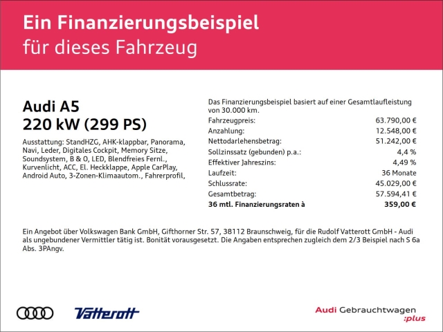 Audi - A5 Avant e-hybrid quattro S line B&O Pano AHK Matrix_2