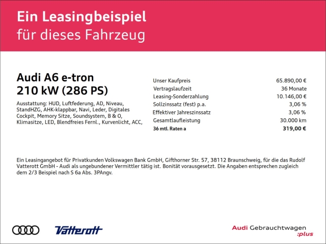 Audi - A6 e-tron Avant S line Luftfed. B&O TechPro Matrix_2