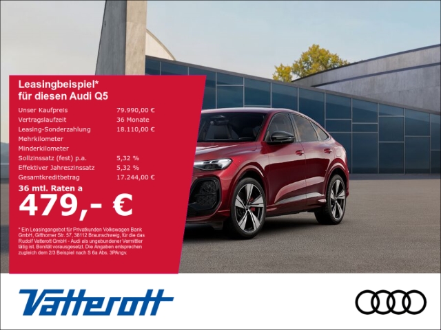 Audi Q5 Sportback e-hybrid quattro AHK Pano HUD