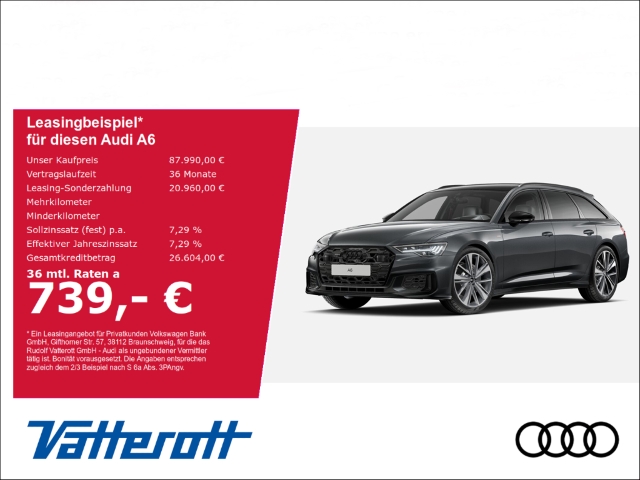 Audi A6 Avant S line Competition 50 TDI AHK B&O HDMatrix