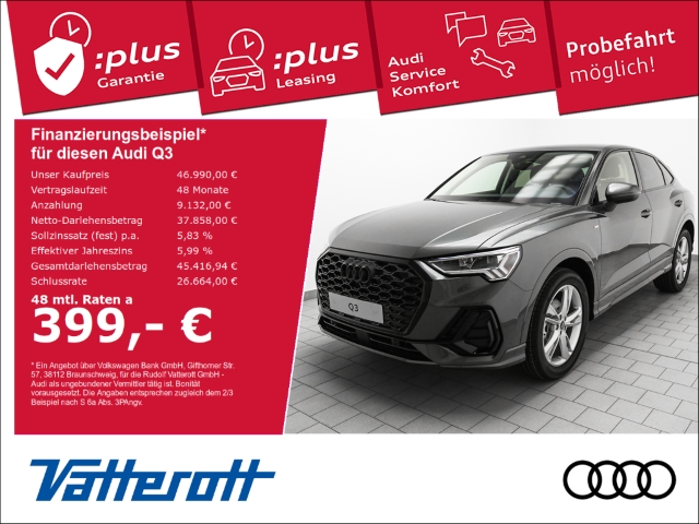 Audi - Q3 Sportback S line 35 TFSI AHK LED Navi ACC Kamera_1