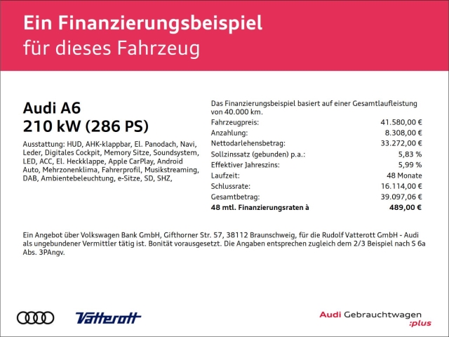 Audi - A6 Avant 50 TDI quattro sport AHK Pano HuD_2
