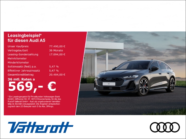 Audi A5 Avant e-hybrid Pano B&O TechPro Matrix