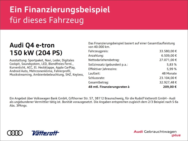 Audi - Q4 e-tron Sportback 40 S line Navi Kamera Matrix-LED_2