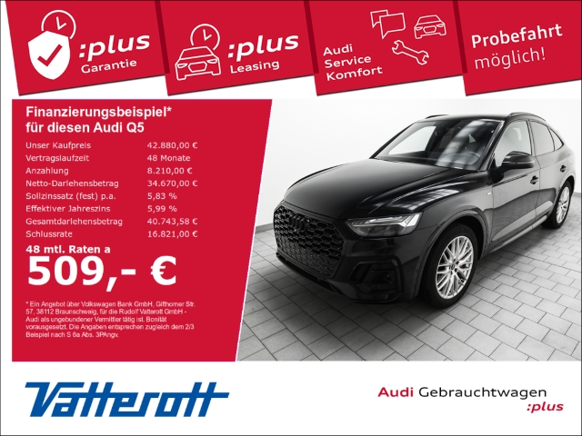 Audi - Q5 Sportback 55 TFSI e S line AHK HuD Luftfeder_1