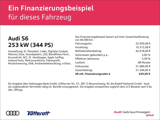 Audi - S6 Avant 3.0 TDI quattro Panodach Kamera_2