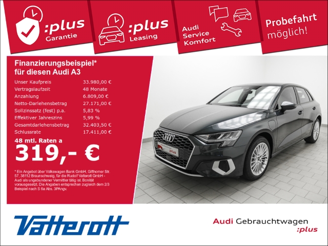 Audi - A3 Sportback 40 TFSI e advanced Navi Kamera ACC LED_1