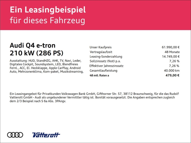 Audi - Q4 e-tron 45 quattro S line edition Sonos AHK_2